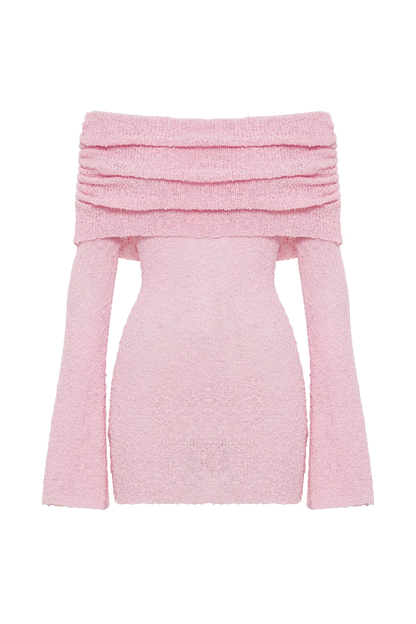 CLEO MINI DRESS - BABY PINK