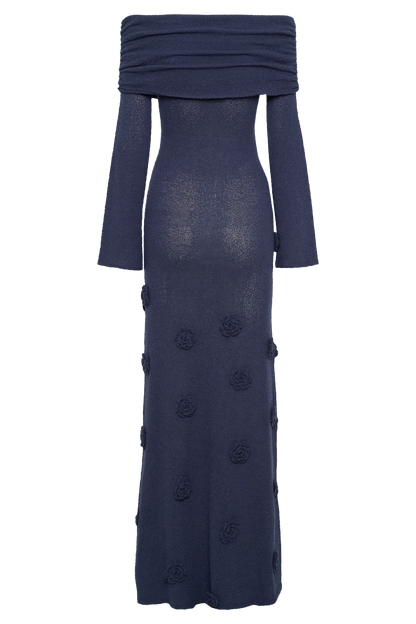 VICTORIA MAXI DRESS - NAVY